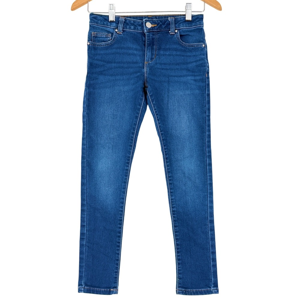 Wonder Nation Girls Skinny Jeans Size 10 Medium Wash Blue Denim Stretch